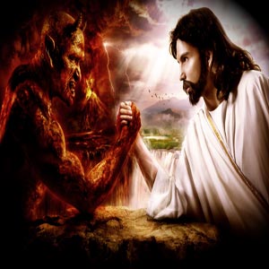 جدال شیطان با انسان ابلیس